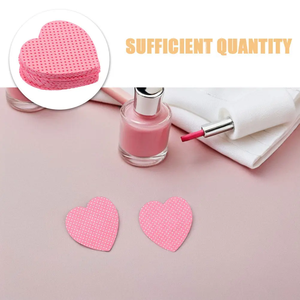 Gel Nail Polish - Heart Shaped Lint-Free Nail Wipes, Soft