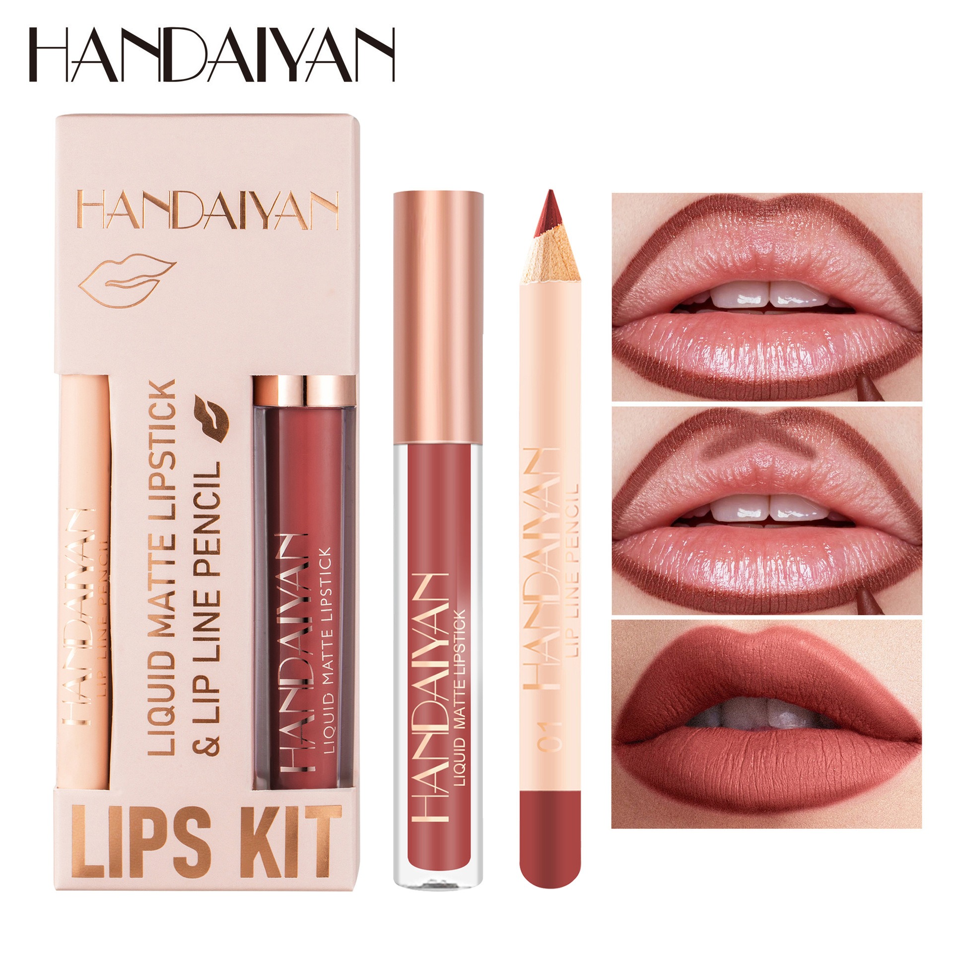 Beauty Makeup Store - 12 Color Lip Liner and Lipstick