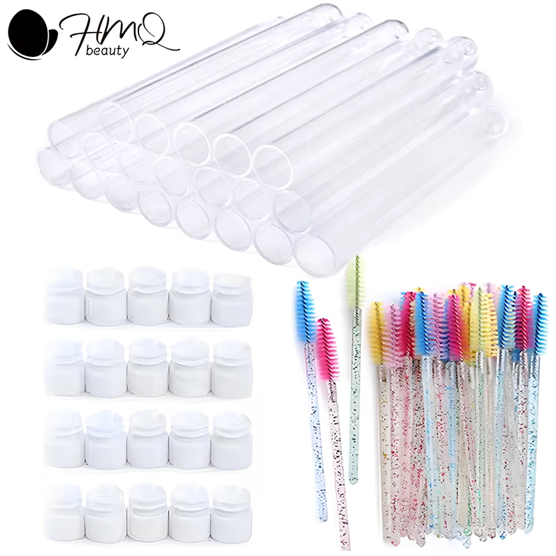 Beauty Makeup Vanity - Eyelash Brush Tube With Eyebrow Brushes