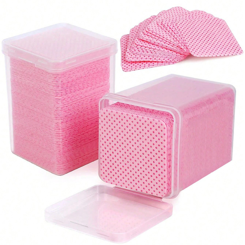 Gel Nail Polish - Lint Free Wipes Cleaning Tool Nail