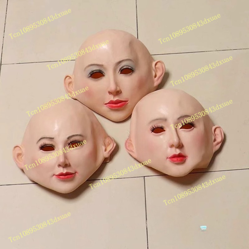 Beauty Makeup Face - Silicone simulation headgear beautiful woman human