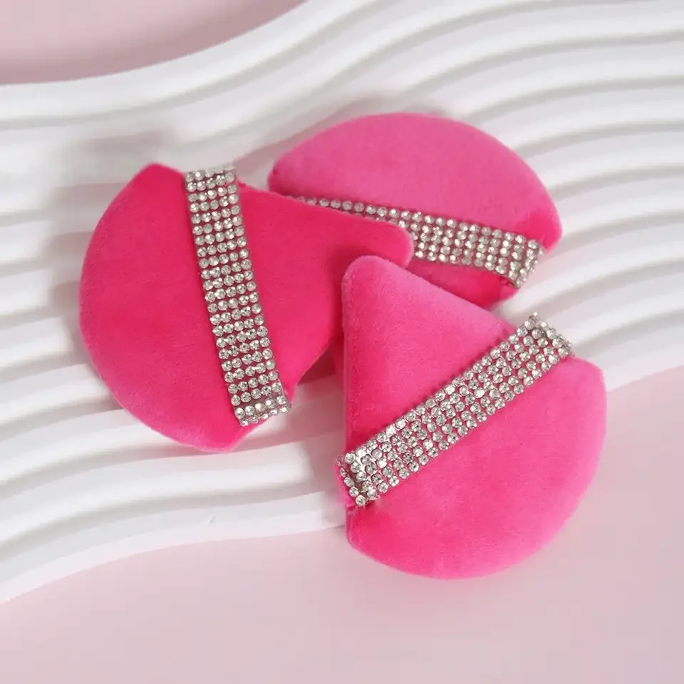 Beauty Makeup Face - Diamond Triangle Powder Puff Face Makeup