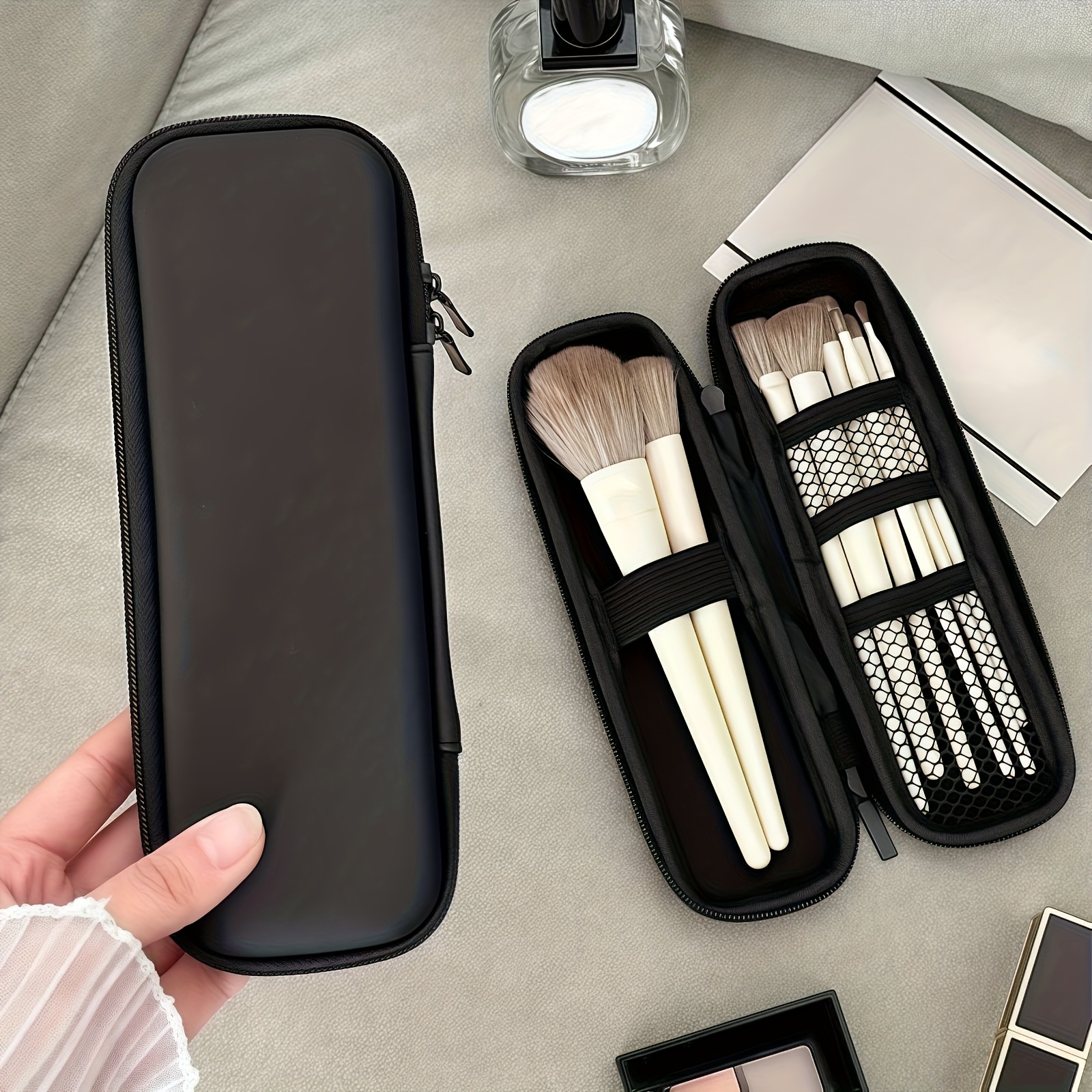 Beauty Makeup Organizer - Portable Makeup Brush Organizer Case -