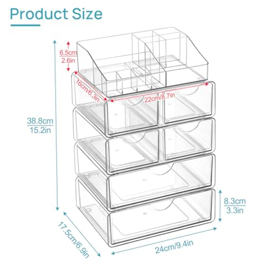 5 Tier Clear Makeup Organizer  - Beauty Makeup Organizer incelemesi ve fiyatı