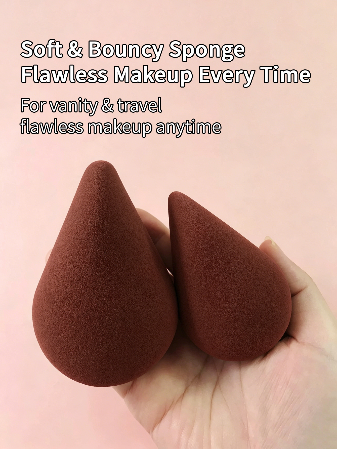 1/3/4pcs Brown  Makeup Sponge  - Beauty Makeup Tools Use incelemesi ve fiyatı