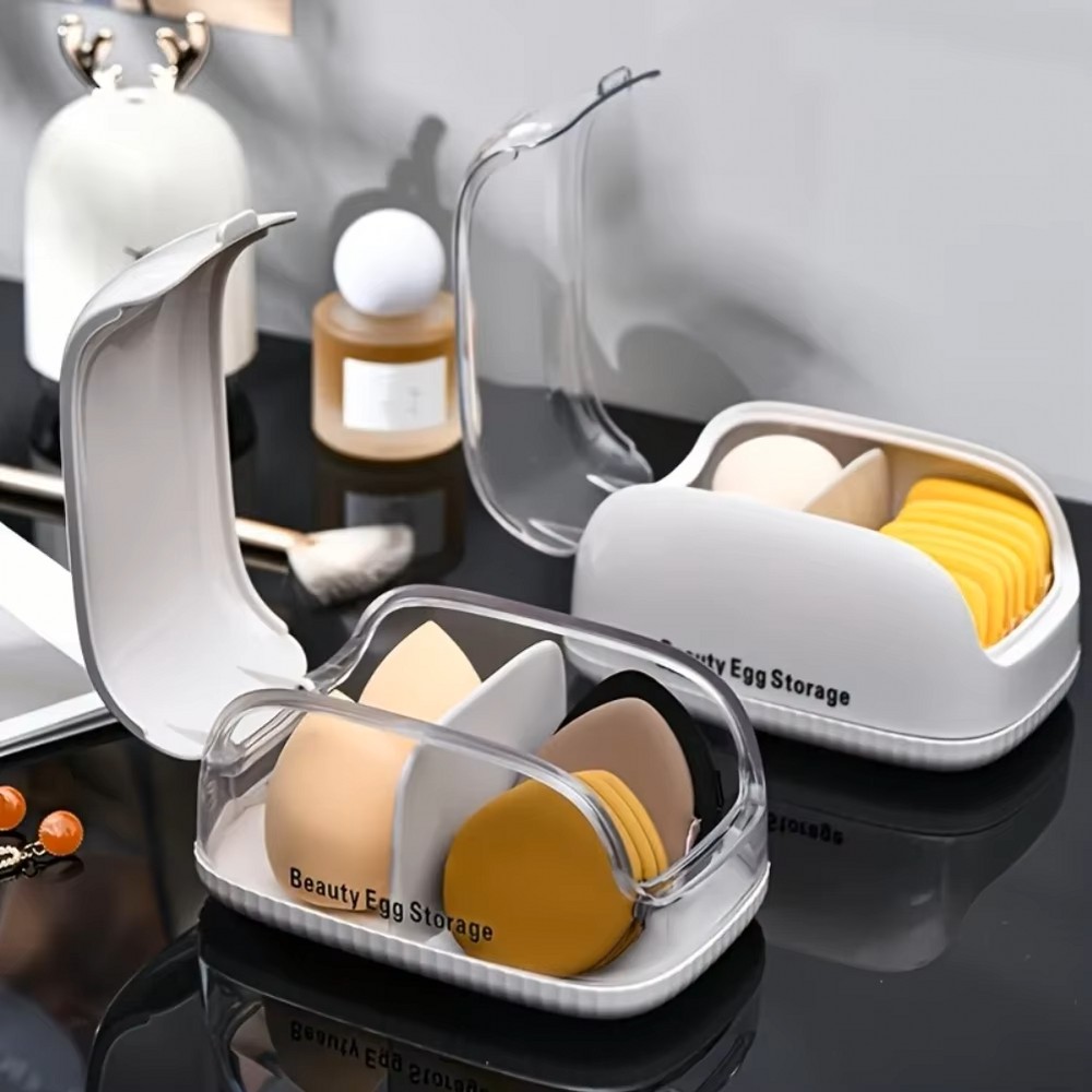 Transparent Lid Makeup Blender - Beauty Makeup Organizer incelemesi ve fiyatı