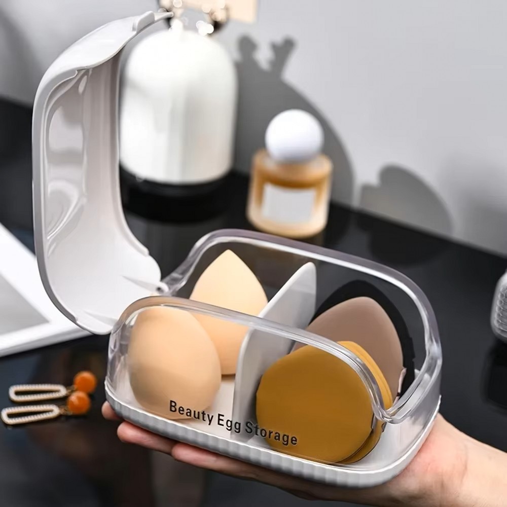 Transparent Lid Makeup Blender - Beauty Makeup Organizer incelemesi ve fiyatı