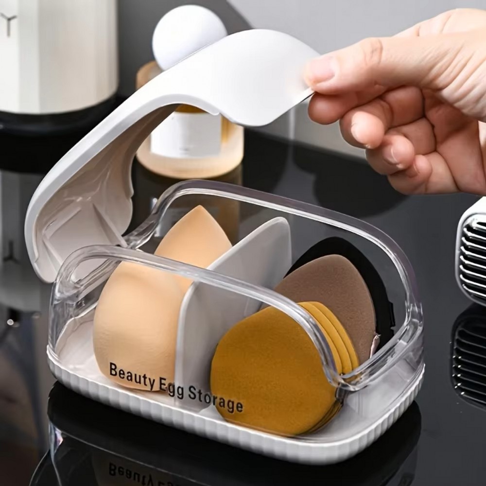 Transparent Lid Makeup Blender - Beauty Makeup Organizer incelemesi ve fiyatı