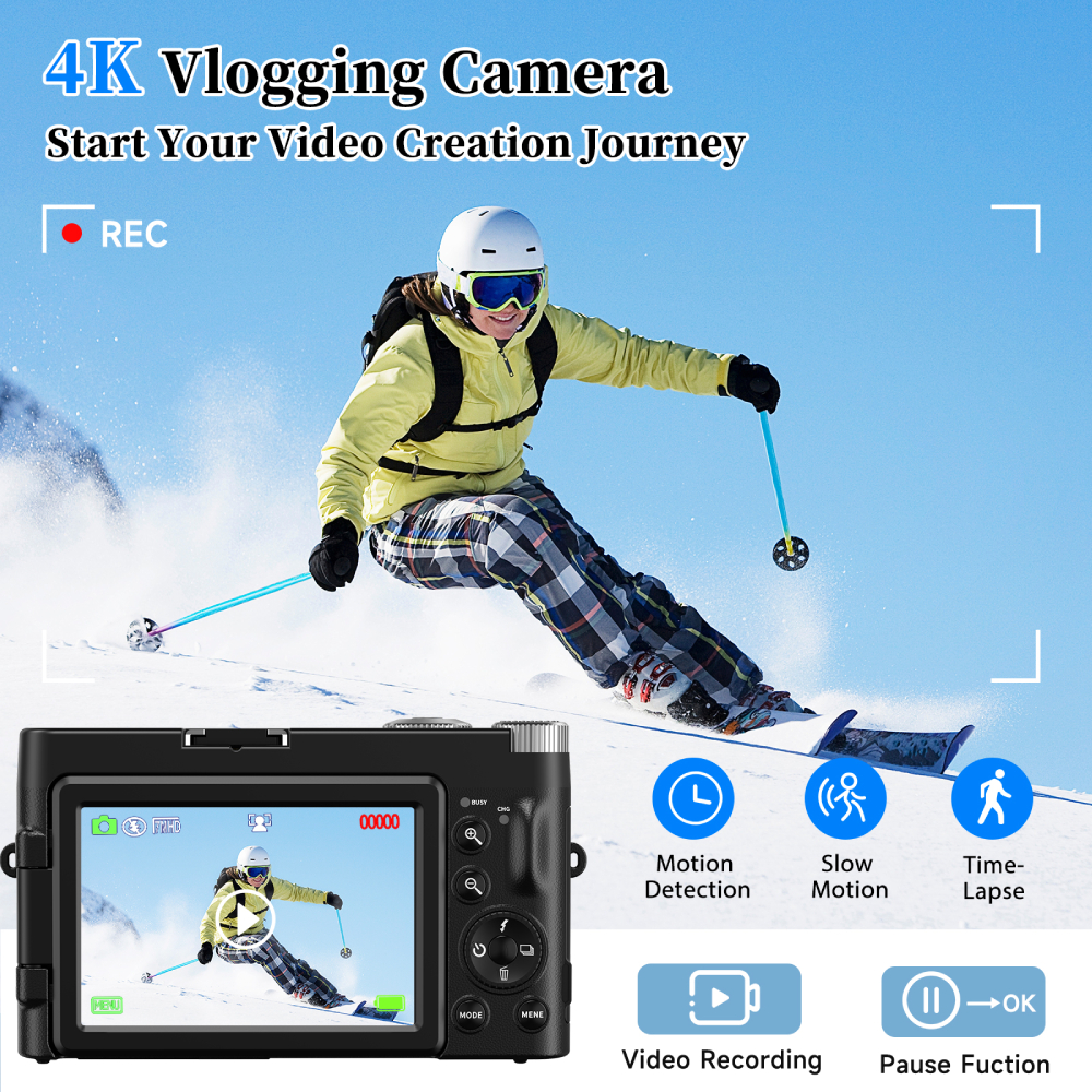 4K 48MP Compact Vlogging Camer - Beauty Makeup Video incelemesi ve fiyatı