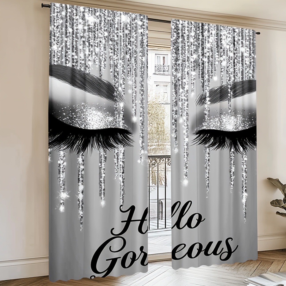 2pcs Eyelash Curtains Silver G - Beauty Makeup Youtube incelemesi ve fiyatı