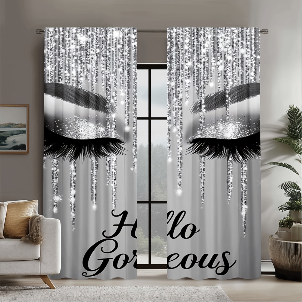 2pcs Eyelash Curtains Silver G - Beauty Makeup Youtube incelemesi ve fiyatı