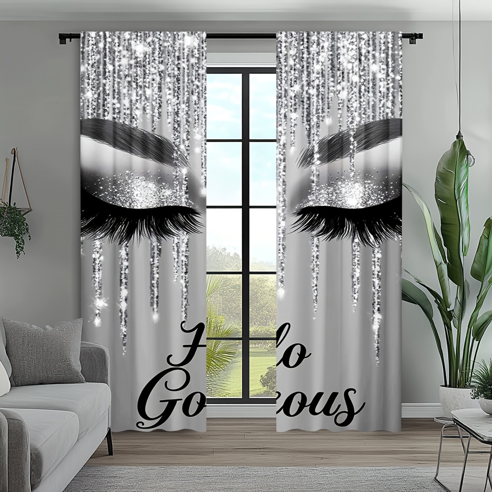 2pcs Eyelash Curtains Silver G - Beauty Makeup Youtube incelemesi ve fiyatı