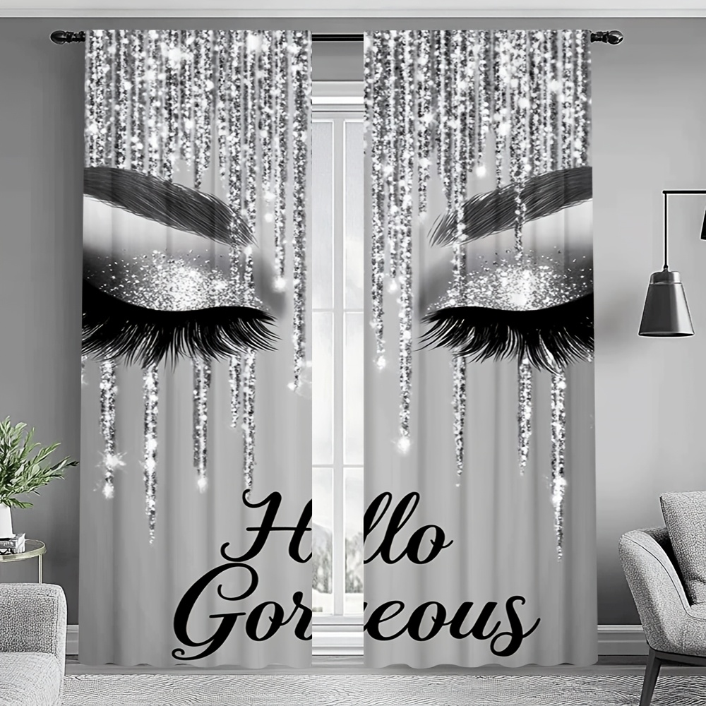 2pcs Eyelash Curtains Silver G - Beauty Makeup Youtube incelemesi ve fiyatı