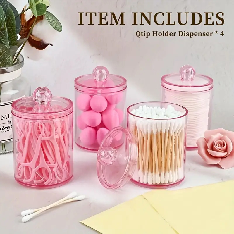 Transparent Cotton Swab Storag - Beauty Makeup Organizer incelemesi ve fiyatı