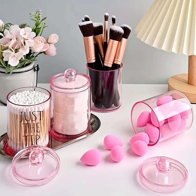 Transparent Cotton Swab Storag - Beauty Makeup Organizer incelemesi ve fiyatı