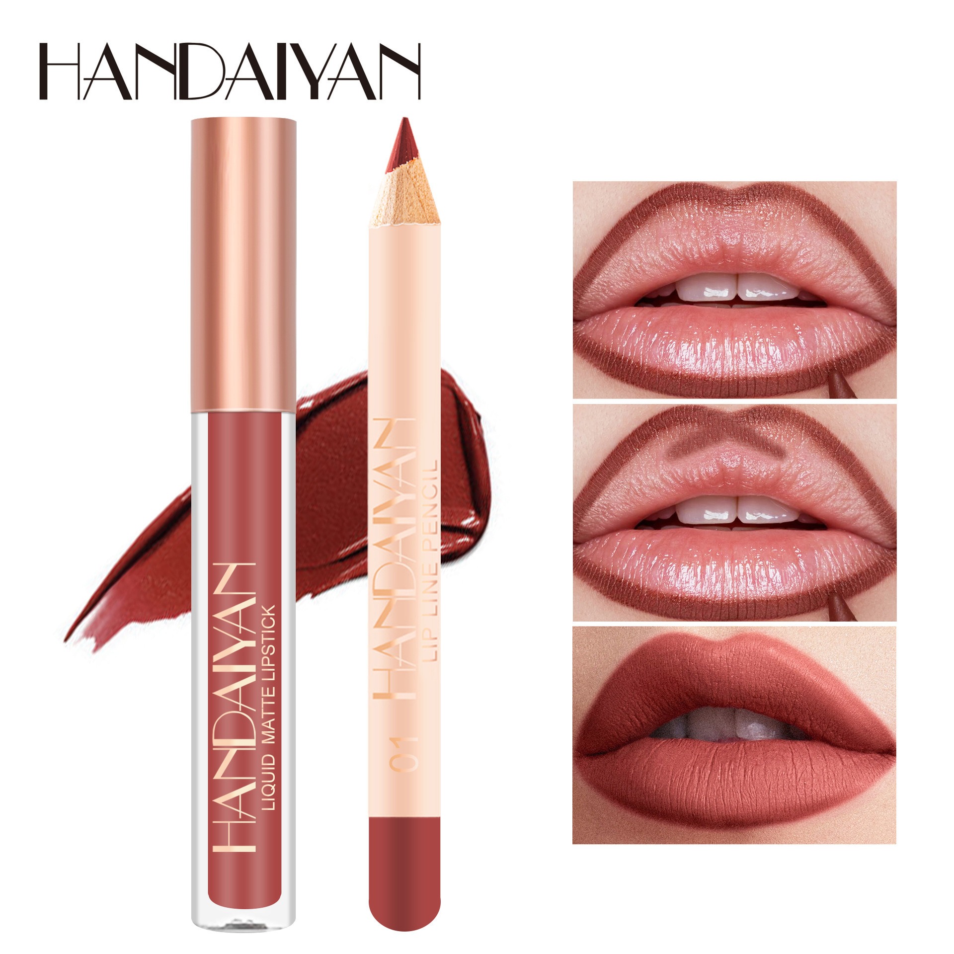 12 Color Lip Liner and Lipstic - Beauty Makeup Store incelemesi ve fiyatı