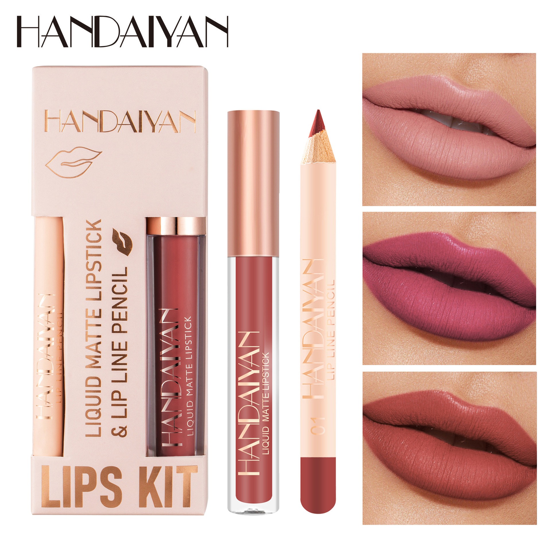 12 Color Lip Liner and Lipstic - Beauty Makeup Store incelemesi ve fiyatı