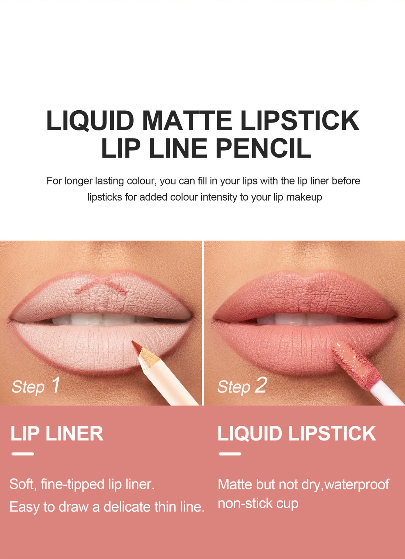 12 Color Lip Liner and Lipstic - Beauty Makeup Store incelemesi ve fiyatı