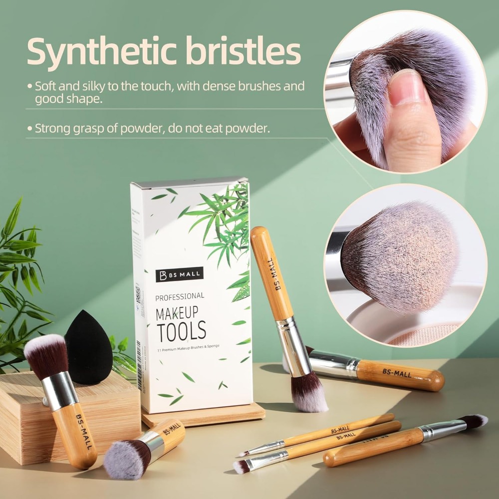 BS-MALL Makeup Brush Set 11Pcs - Beauty Makeup Vanity incelemesi ve fiyatı