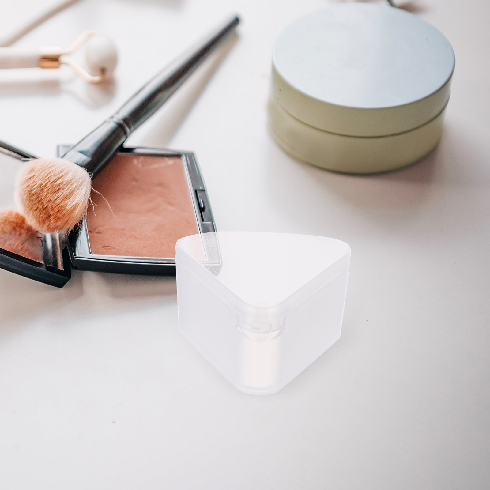 6Pcs Triangle Powder Puff Case - Beauty Makeup Organizer incelemesi ve fiyatı