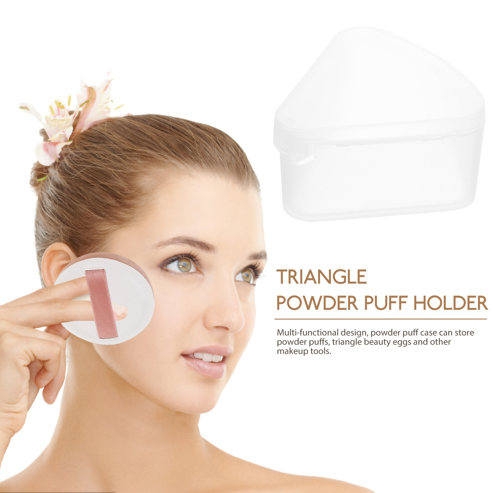 6Pcs Triangle Powder Puff Case - Beauty Makeup Organizer incelemesi ve fiyatı