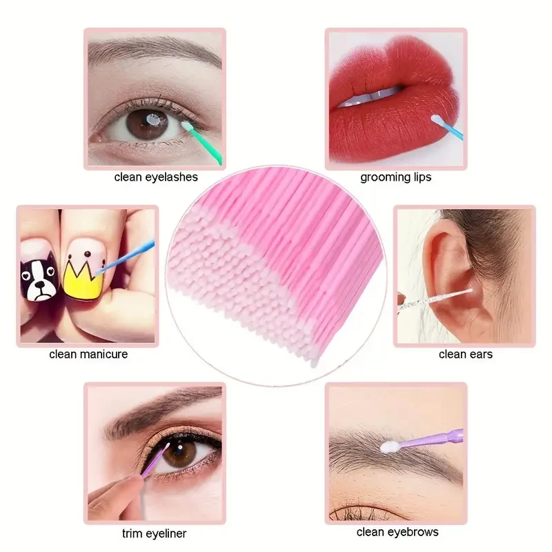 100pcs Micro Eyelash Applicato - Beauty Makeup Vanity incelemesi ve fiyatı