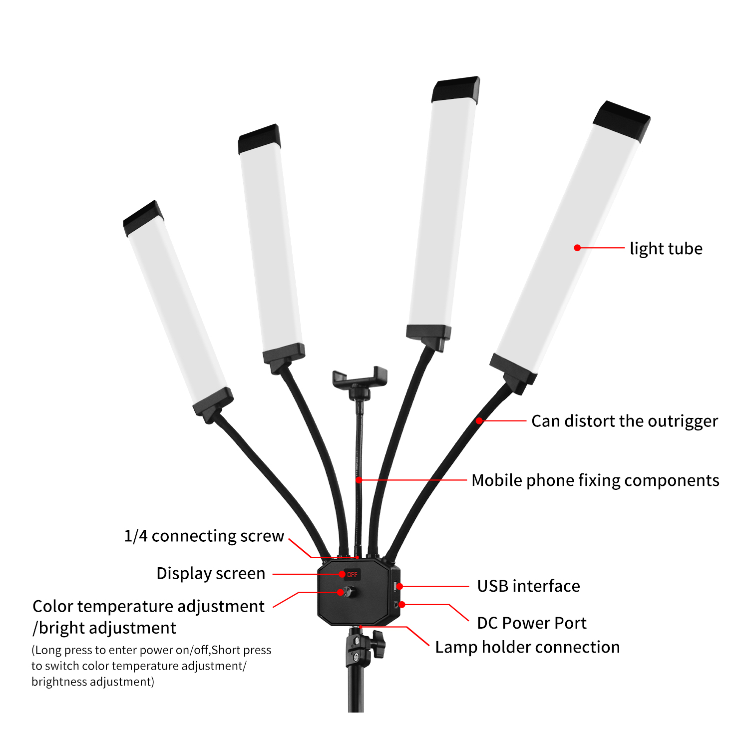 Bi-color Lamp 65W Professional - Beauty Makeup Video incelemesi ve fiyatı