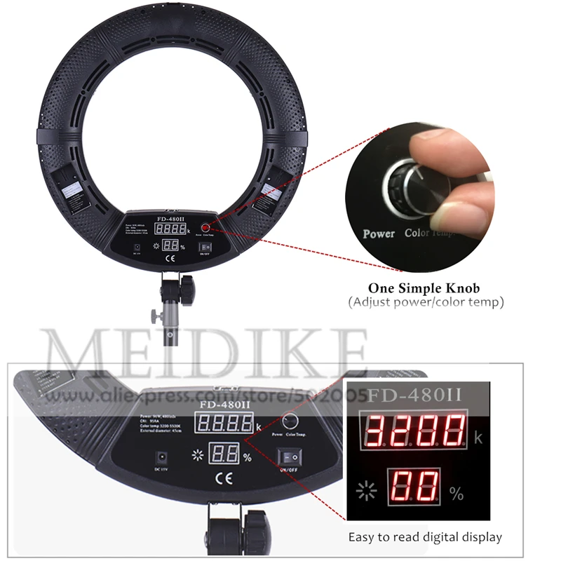 LED Ring Lamp FD-480II Beauty  - Beauty Makeup Video incelemesi ve fiyatı