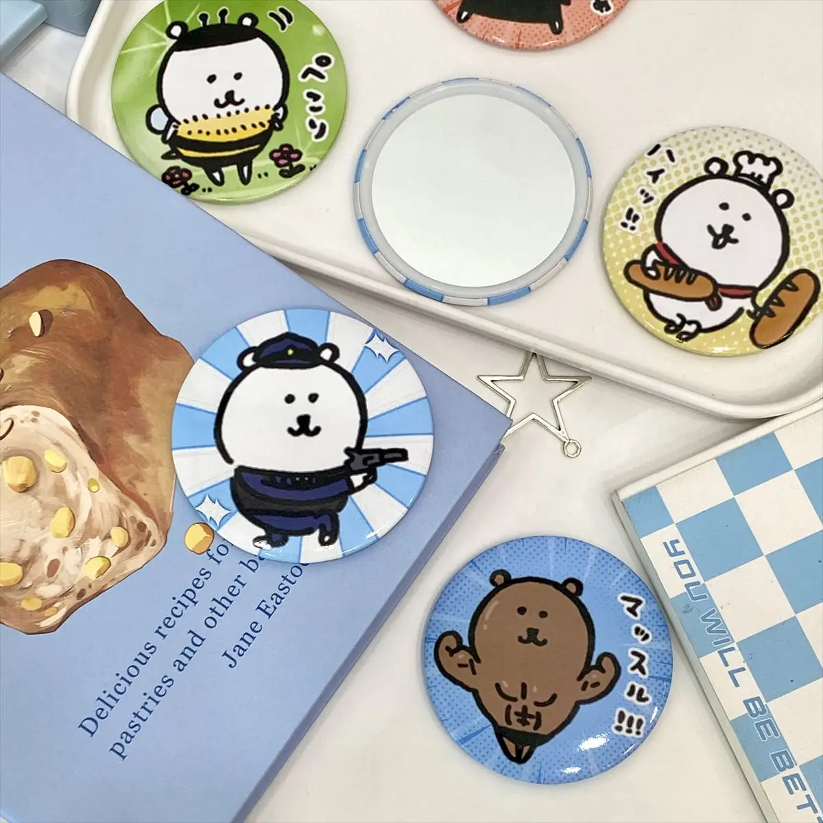 Joke Bear Round Compact Mirror - Beauty Makeup Vanity incelemesi ve fiyatı