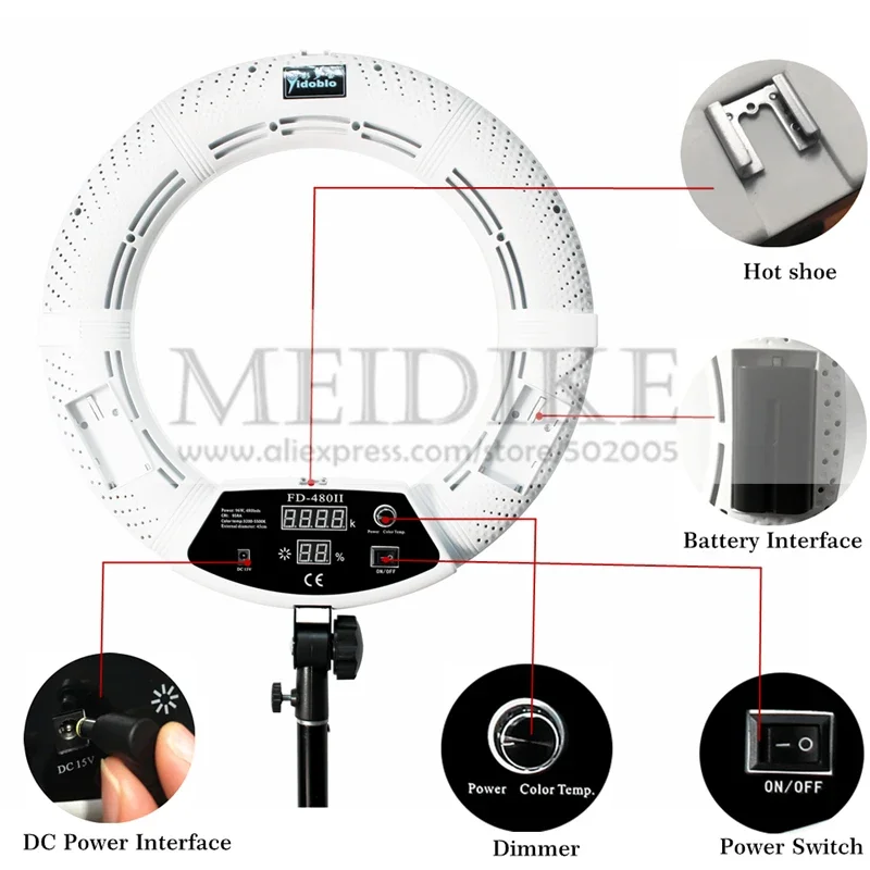Yidoblo 96W Ring Light FD-480  - Beauty Makeup Video incelemesi ve fiyatı