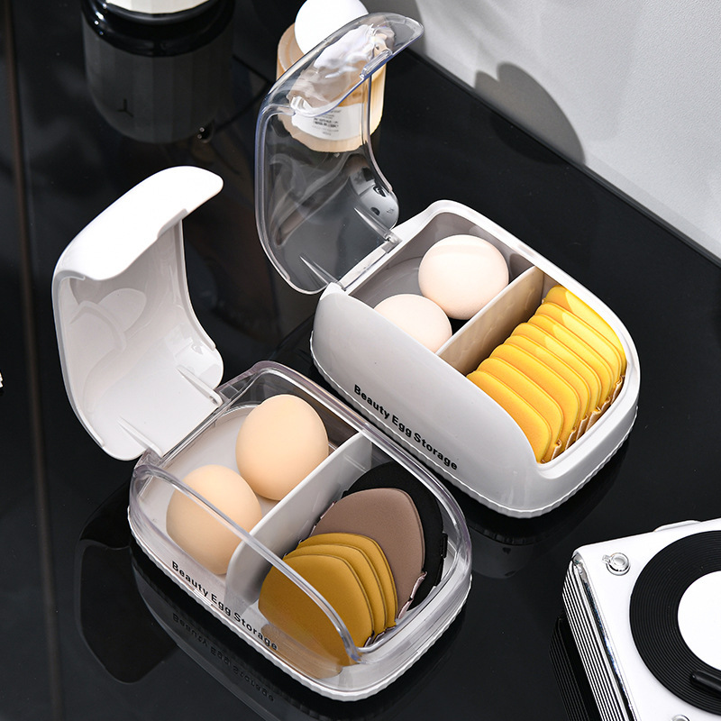 Makeup Sponge Storage Box with - Beauty Makeup Organizer incelemesi ve fiyatı