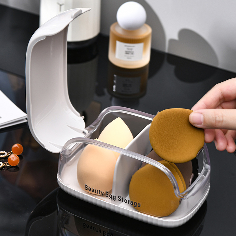Makeup Sponge Storage Box with - Beauty Makeup Organizer incelemesi ve fiyatı
