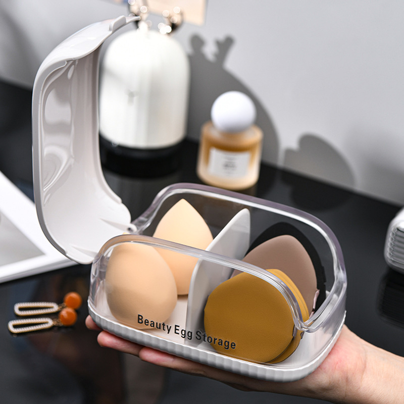 Makeup Sponge Storage Box with - Beauty Makeup Organizer incelemesi ve fiyatı