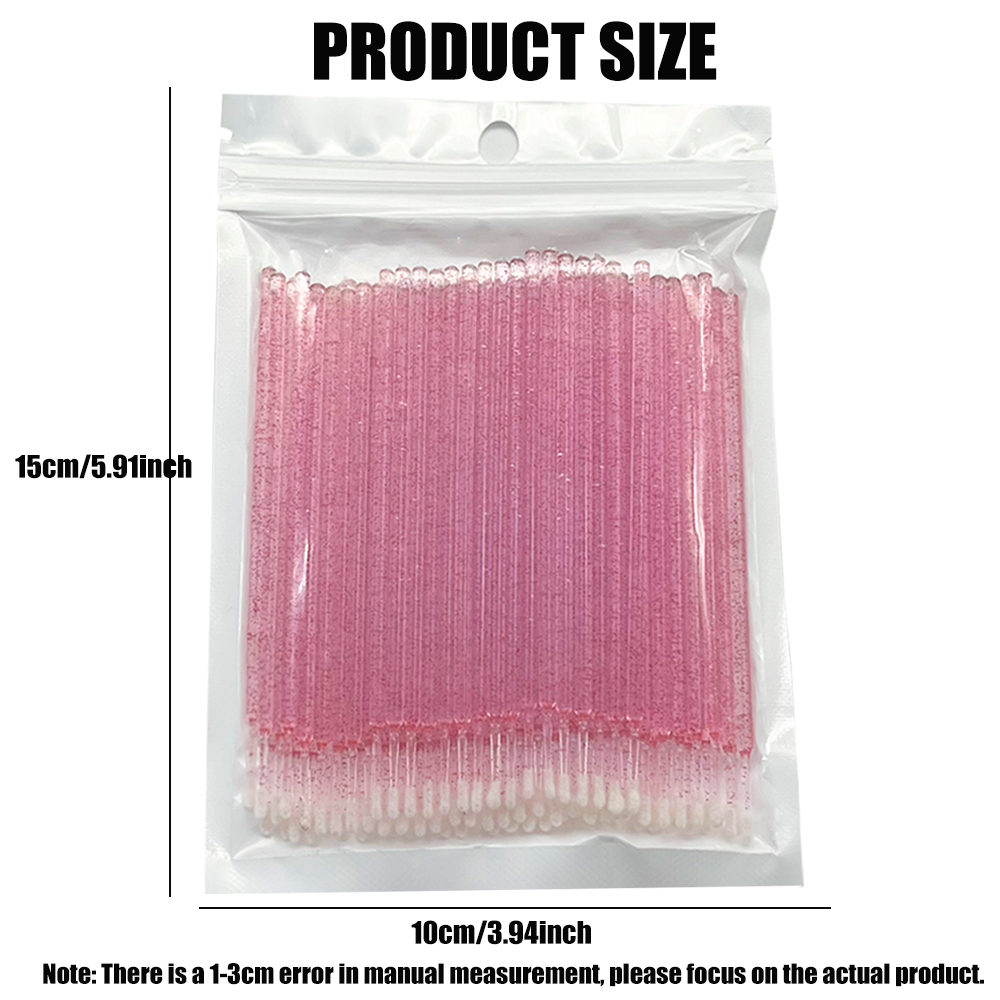 100pcs Eyelash Cleaning Brushe - Beauty Makeup Vanity incelemesi ve fiyatı