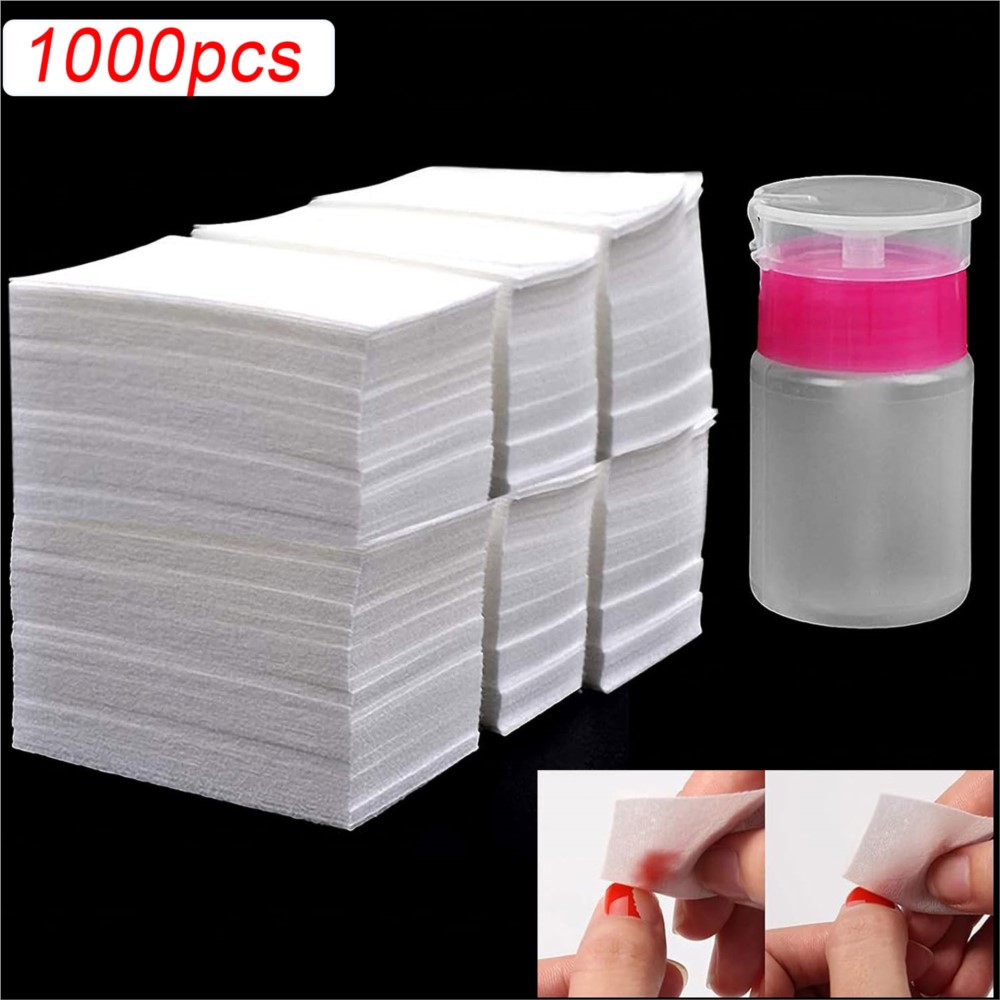 1000Pcs 100% Nail Cotton Pads  - Gel Nail Polish incelemesi ve fiyatı