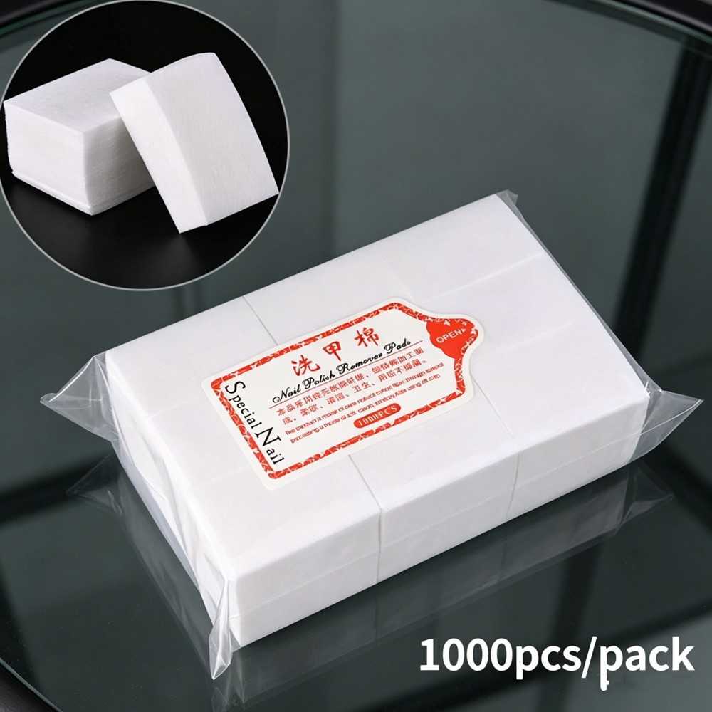 1000Pcs 100% Nail Cotton Pads  - Gel Nail Polish incelemesi ve fiyatı