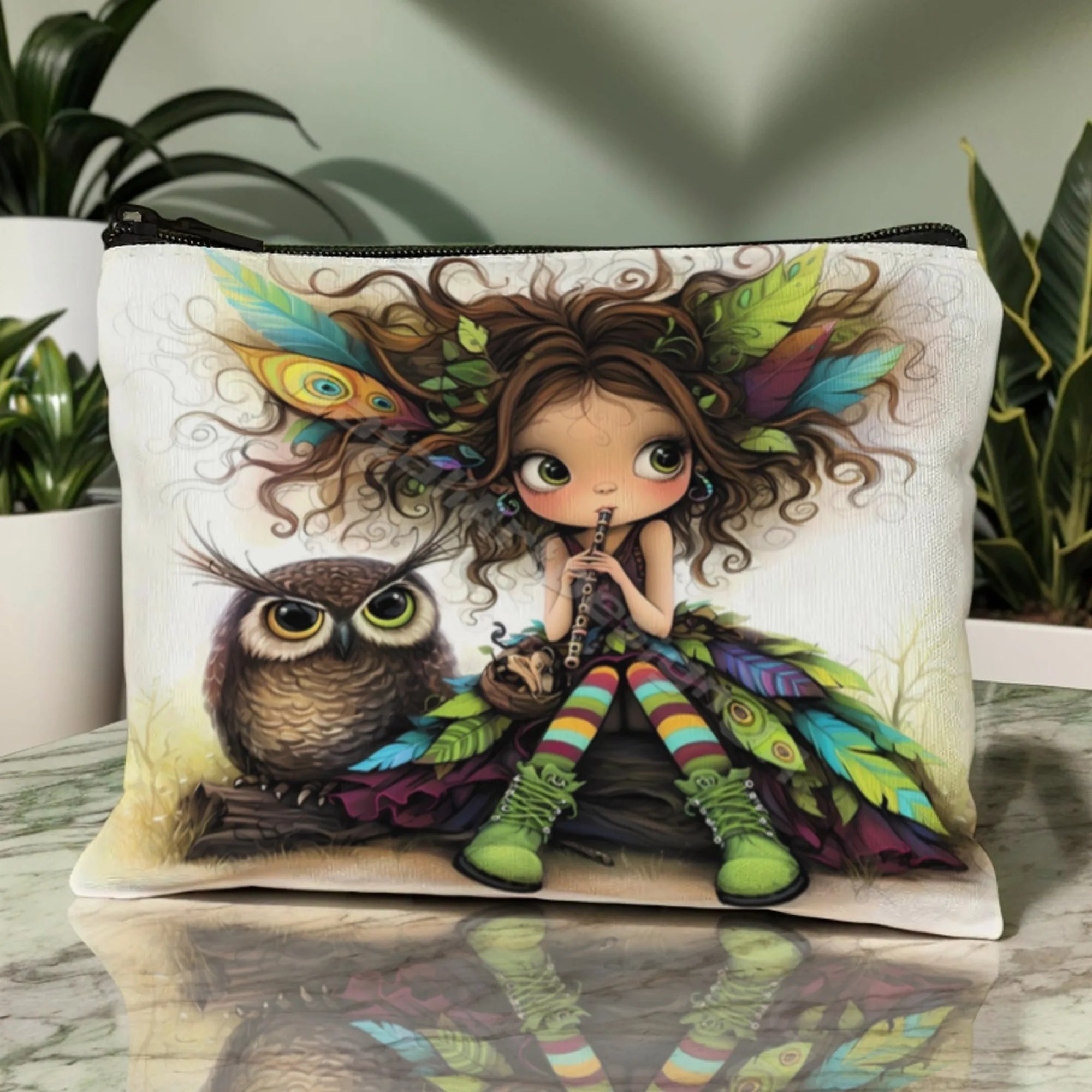 Cartoon Girl Makeup Bag Zipper - Beauty Makeup Vanity incelemesi ve fiyatı