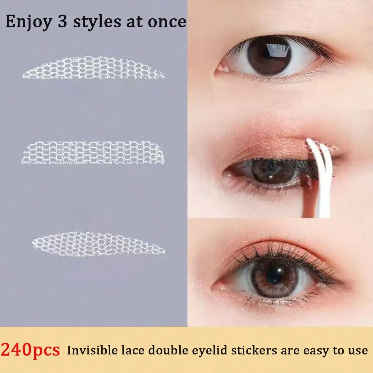 200pcs/Set Lace Eyelid Sticker - Beauty Makeup Tools Use incelemesi ve fiyatı